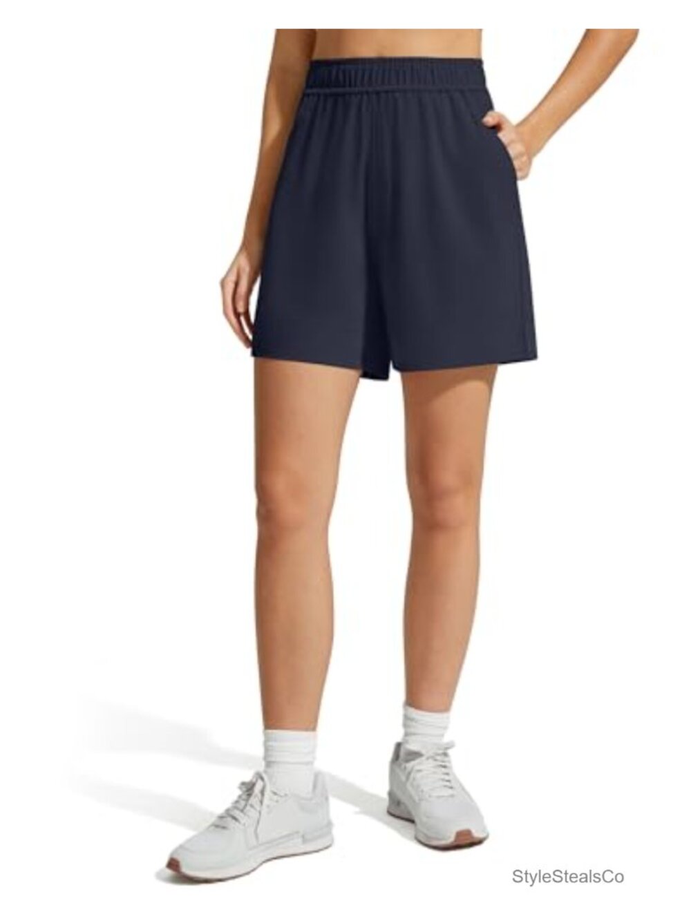 4" Elastic Waist Quick Dry Athletic Shorts with Pockets